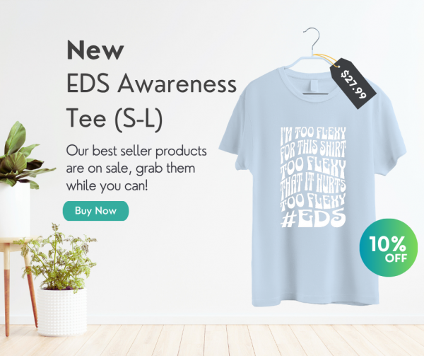 new EDS awareness t-shirt available in PARR PT shop!