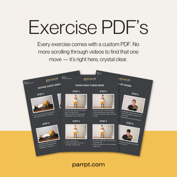 fundamental Strength Training for hypermobility & EDS course custom exercise pdfs
