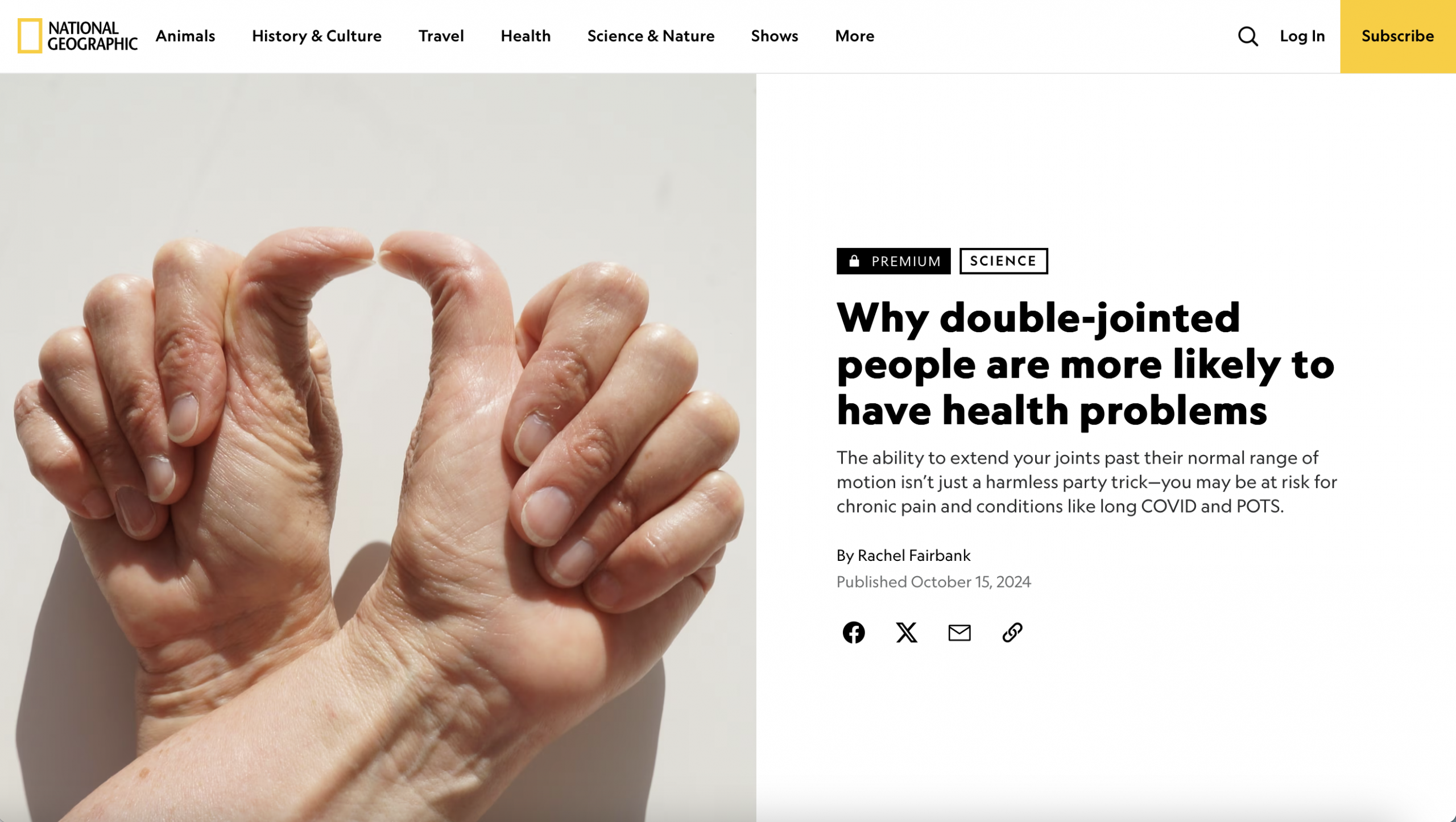 PARR PT featured in NAT GEO